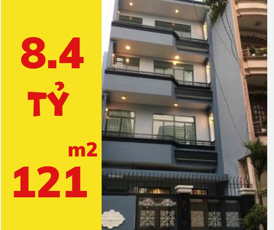 Nhà 4 tầng căn góc ngang khủng HXH Huỳnh Tấn Phát, 8.9m x 13.7m, Giá 8.4 Tỷ, có sân để ôtô