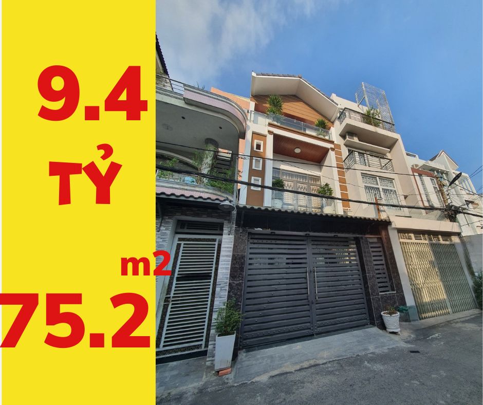 Nhà đẹp 3 tầng HXH Đường Số 10, 75.2m2, 3 tầng, 5m x 15m, Giá 9.4 Tỷ, full nội thất