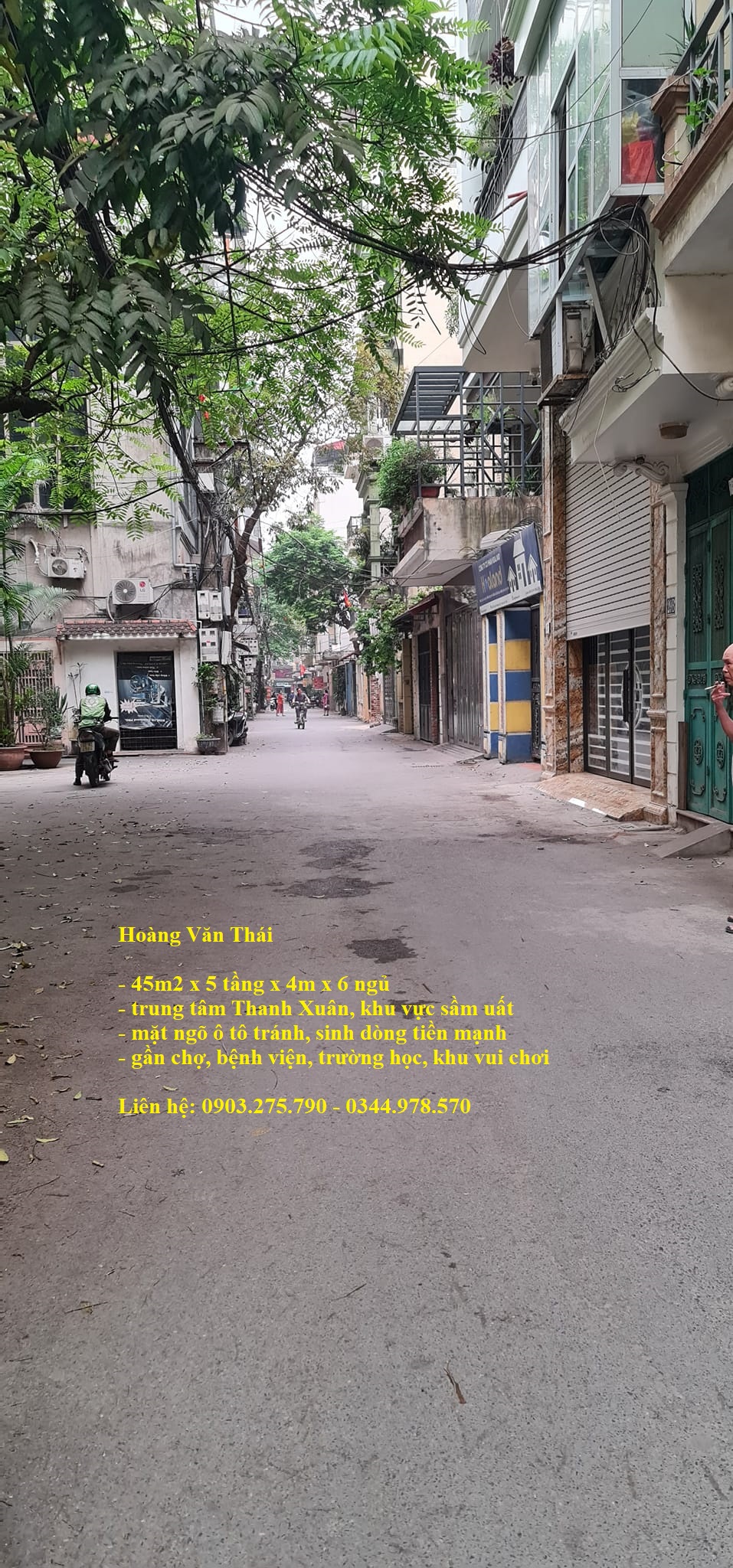 Bán nhà Hoàng Văn Thái: ô tô chạy quanh, kinh doanh đỉnh, 45m x 5T, giá chỉ 7,5 tỷ