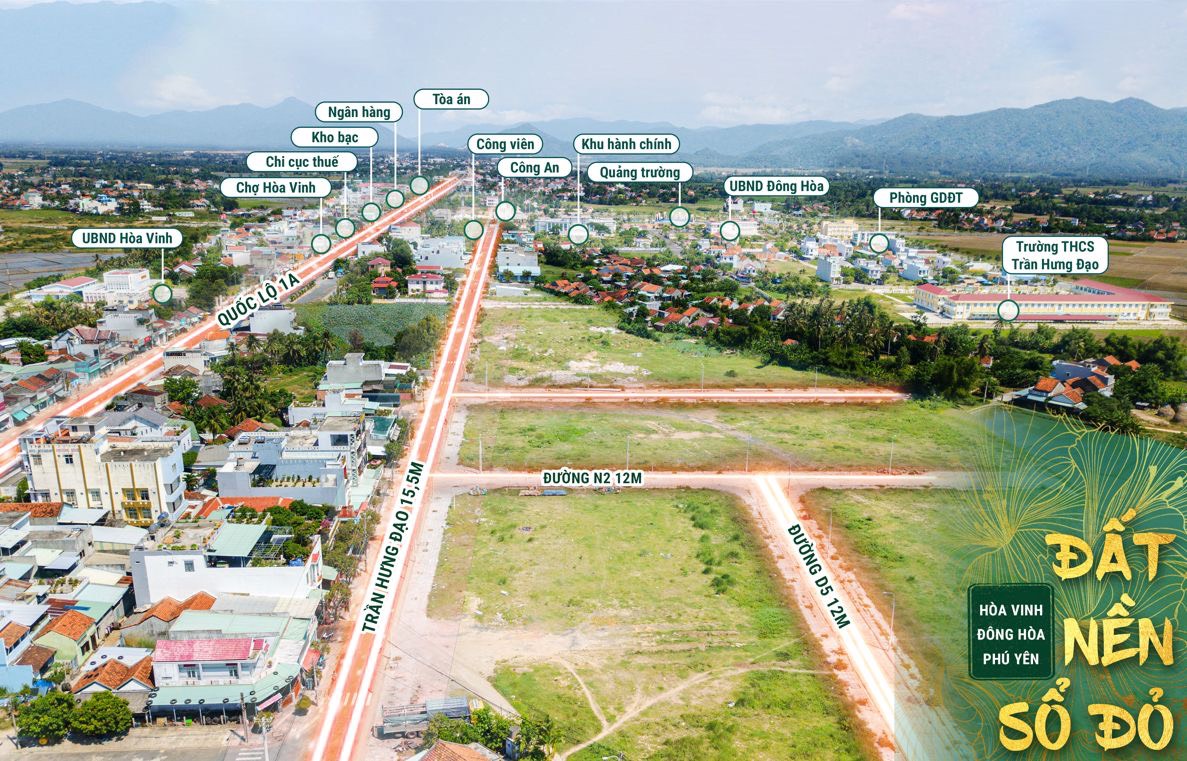 BÁN GẤP LÔ ĐẤT NỀN TRUNG TÂM HÀNH CHÍNH NAM PHÚ YÊN - GẤN SÂN BAY TUY HOÀ giá 1,79 Tỷ