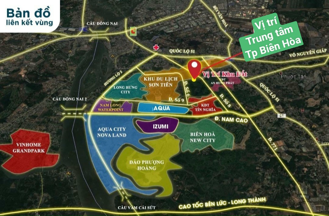 Đất Tp Biên Hòa giảm giá sâu còn 1,1 tỷ lô, tt 8 đến 13 tháng