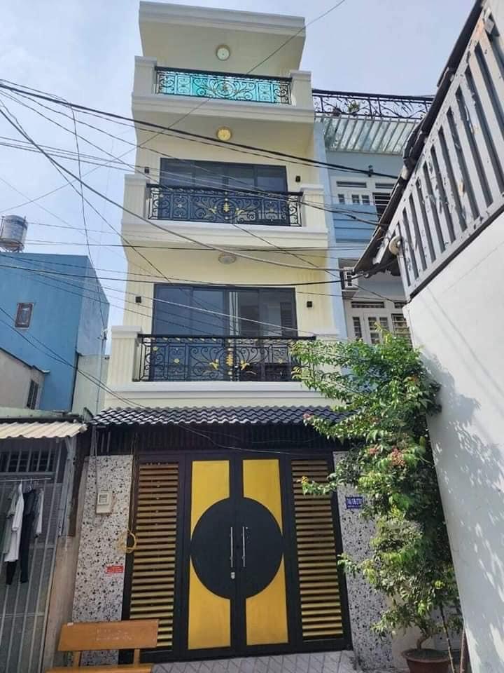 Siêu phẩm Quang Trung phường 12 gò vấp Dt 4.2x10 trệt 3 lầu sân thượngnhà mới đẹp dọn vào ở ngay Kết cấu 4pn 3wc hẻm