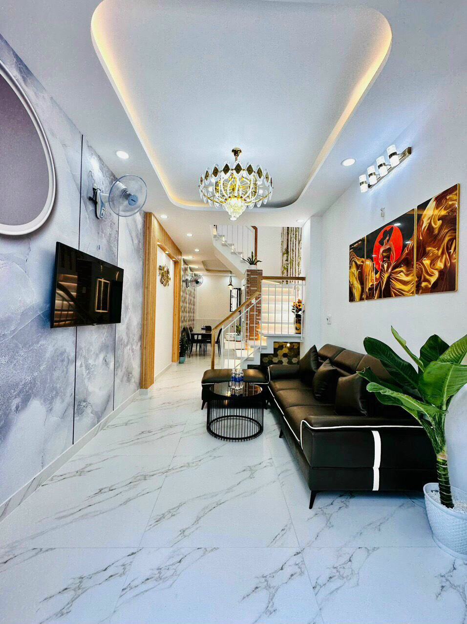 Nhà 2 mặt hẻm xe hơi 2 tầng 2 pn 3wc mới đẹp chỉ 3.95ty tl