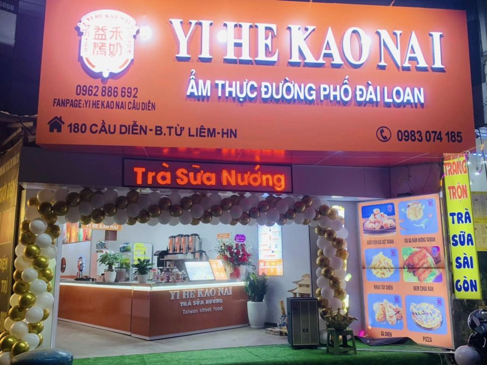 Mình nhượng lại quán trà sữa nướng, đồ ăn nhanh của hãng Yi He Kao Nai, Thực sự là rất rất tiếc ý…