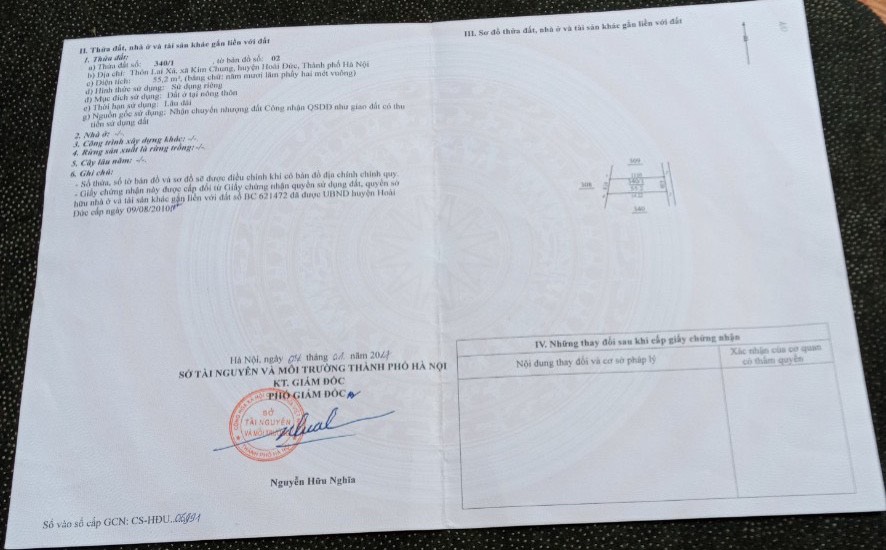 BÁN NHANH 55,2M ĐẤT LAI XÁ KIM CHUNG HOÀI ĐỨC GIÁ 4X