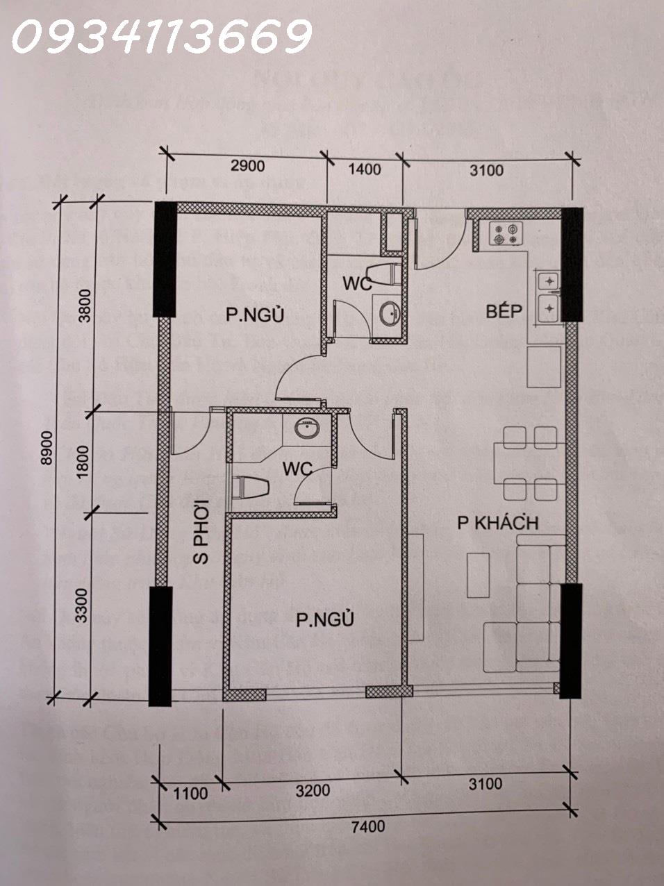 Chính chủ cần bán căn hộ Saigon Gateway giá hot 2PN 2WC 1.9 tỷ