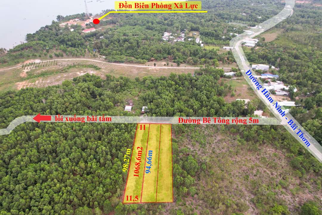 BÁN ĐẤT GẦN BIẺN BÃI THƠM PHÚ QUÔC