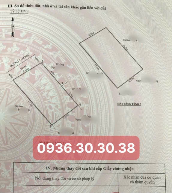 Bán nhà mặt đường Tam Bạc (phố đi bộ) - 158m2 - mt 9,55m - vuông đét - vị trí đẹp