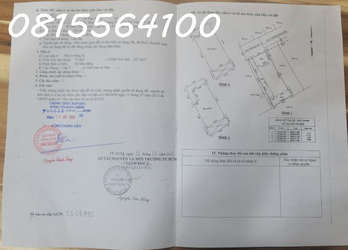 Bán gấp nhà HXH 2mt Nguyễn Thái Sơn, Phường 5, Gò vấp. DTKV 7x16 trệt 2 lầu giá bán 7.7 tỷ