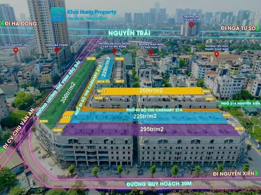 Mở bán đợt 1 dự án thấp tầng Rue De Charme - Thanh Xuân, Hà Nội