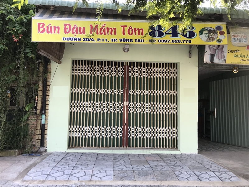 Cho thuê mặt bằng đường 30/4 VT ngay Chợ Cũ Phường 11 khu sầm uất