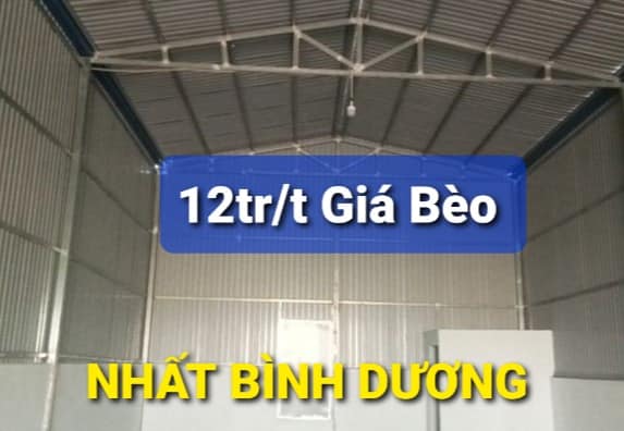Xưởng Cho thuê 8,1 x 25 = 12tr/t Vĩnh Tân Tân Uyên Bình Dương