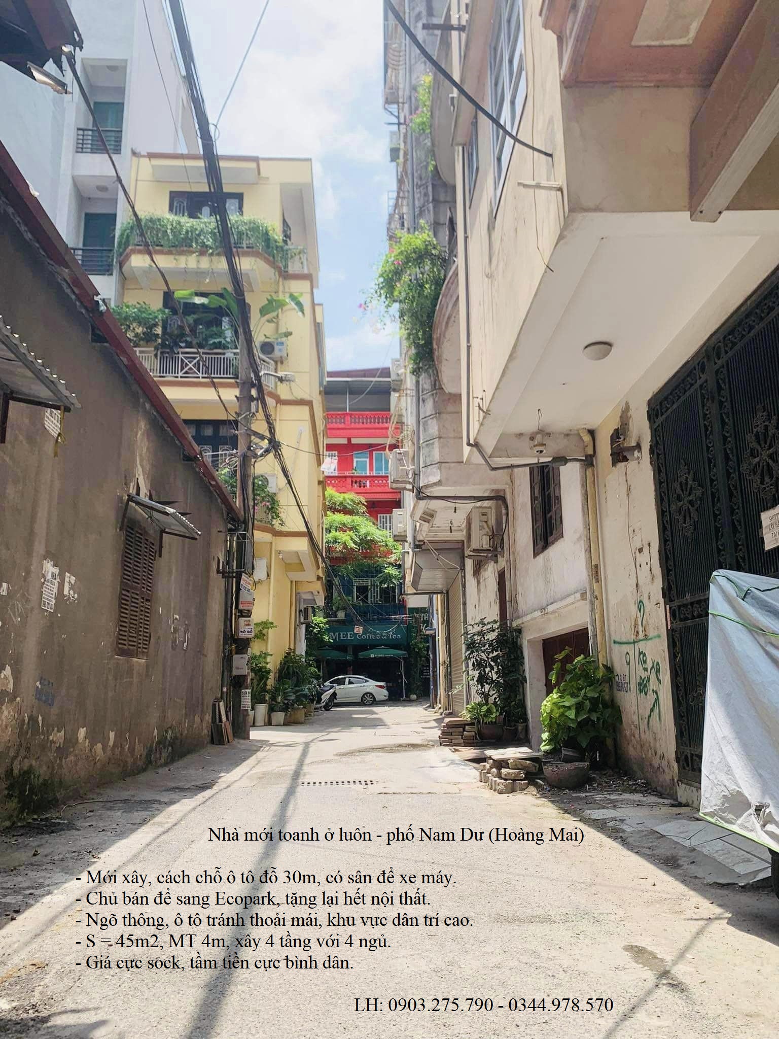 Bán nhà ngay mặt đường Lĩnh Nam, lô góc, ô tô vào nhà, 55m x 3T, MT: 5m, giá bình dân: 4 tỷ