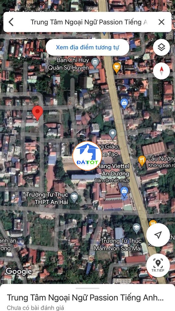 LÔ ĐẤT CỰC ĐẸP NGAY TUYẾN 1 CC TỔ 7 - THỊ TRẤN AN DƯƠNG - HẢI PHÒNG GIÁ CHỈ VỚI 38Tr/ m