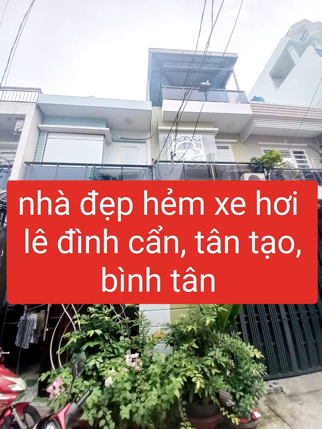 BÁN NHÀ MỚI,HẺM 184 LÊ ĐÌNH CẨN,TÂN TẠO,BT(4x12x2 tầng) 3.75 TỶ TL