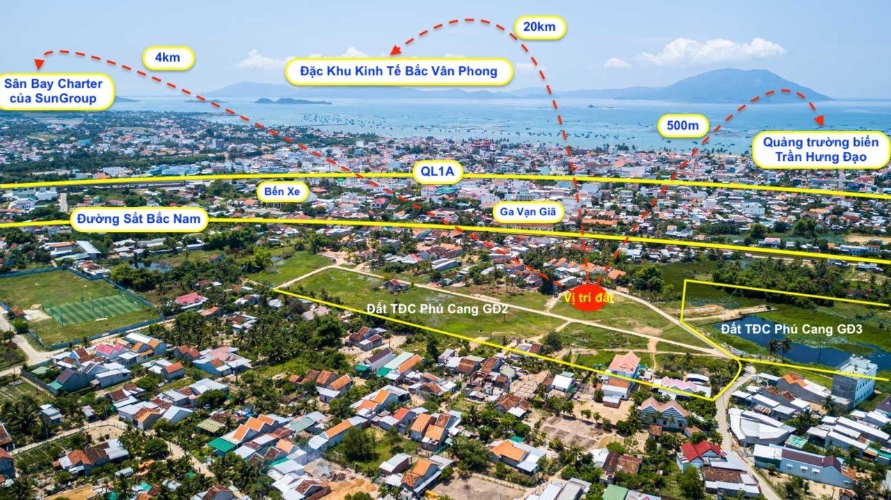 Đất nền trung tâm thị trấn Vạn Giã - Bắc Vân Phong, full thổ cư giá rẻ chỉ 900tr/ nền bao công chứng