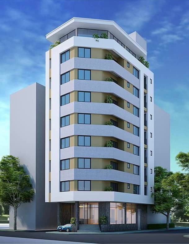 LÔ GÓC-Ô TÔ TRÁNH TÒA NHÀ VĂN PHÒNG CẦU GIẤY 7 TẦNG-MT 8m –GIÁ CHÀO 14TỶ5