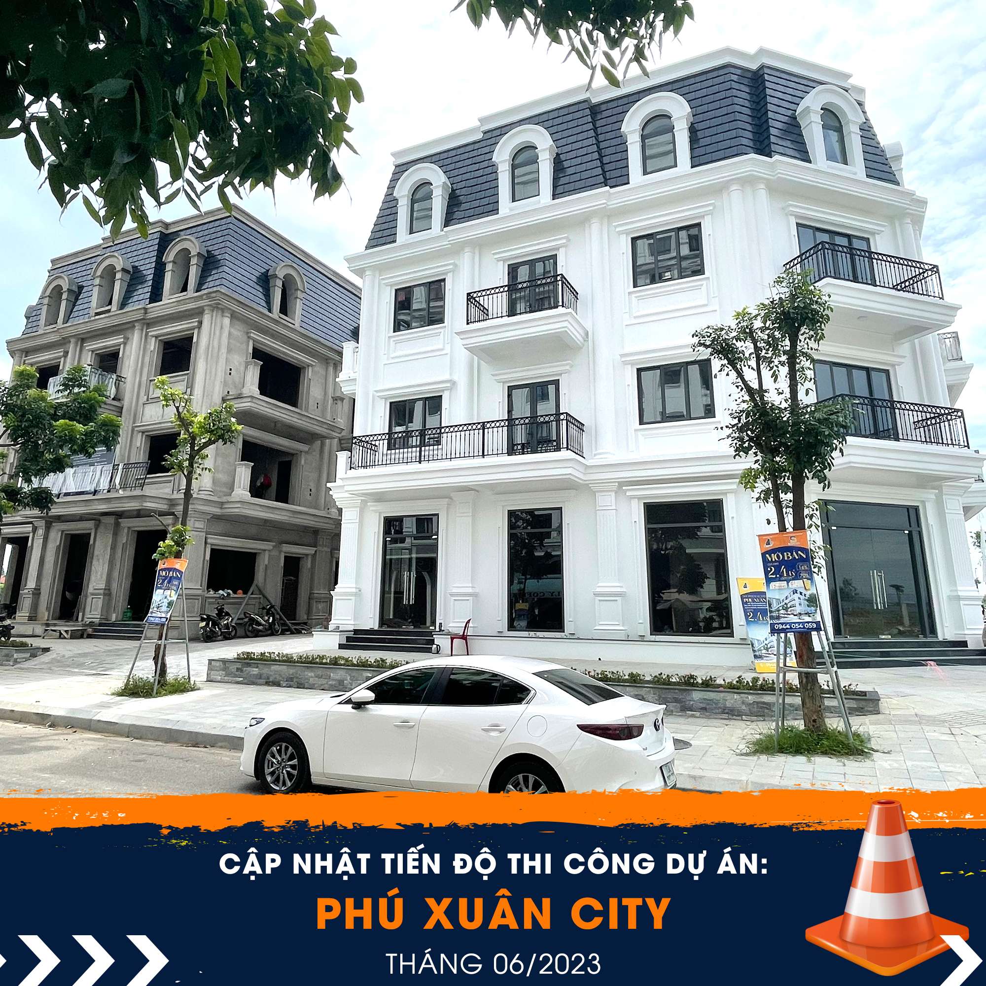 NHÀ PHỐ PHÚ XUÂN CITY, THIẾT KẾ CHÂU ÂU SANG TRỌNG