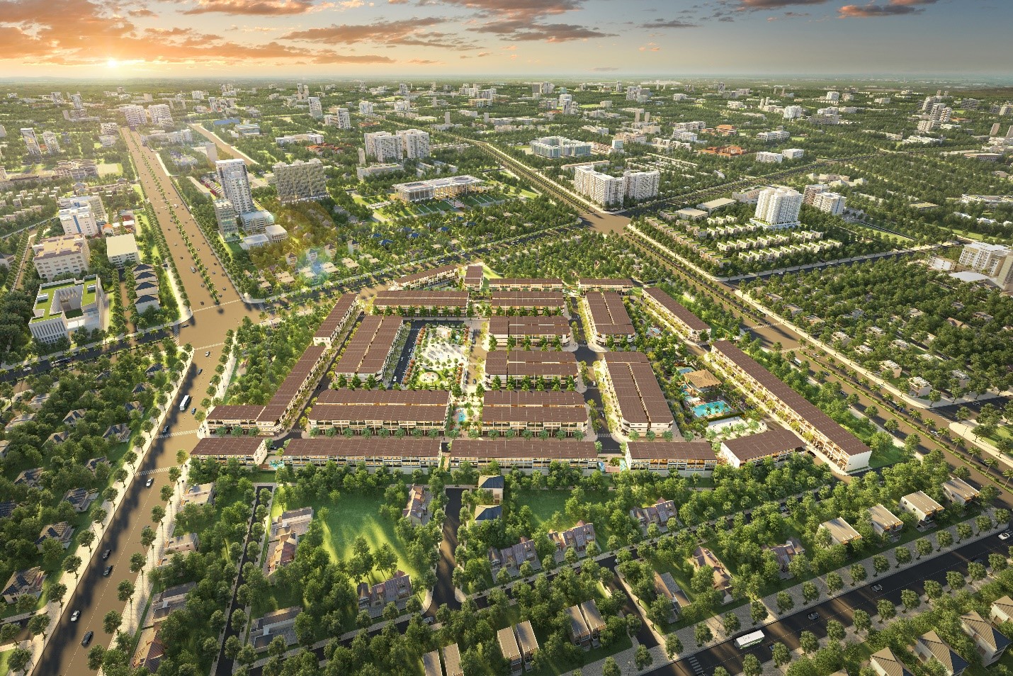 Bán đất từ 85m2 - 150m2, hạ tầng chuẩn Nhật, phong cách chuẩn Resort, đường 19m mặt tiền, có sổ