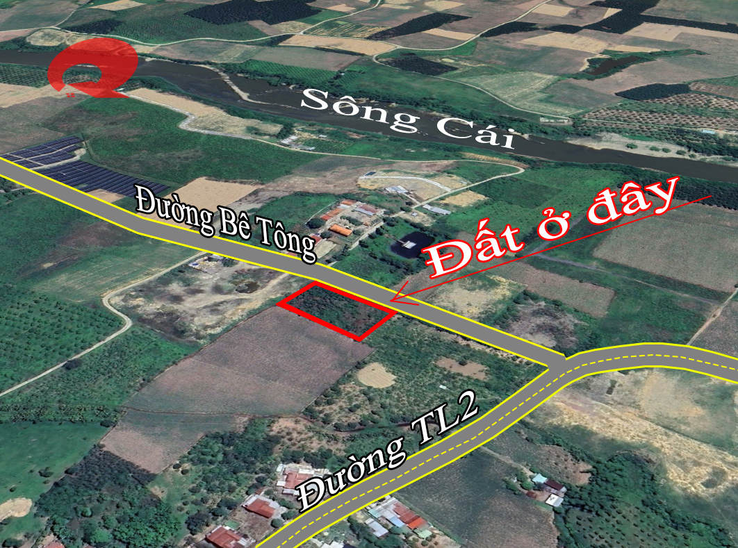 Bán đất Sông Cầu Khánh Vĩnh ngang 36m có thổ cư gần đường TL2