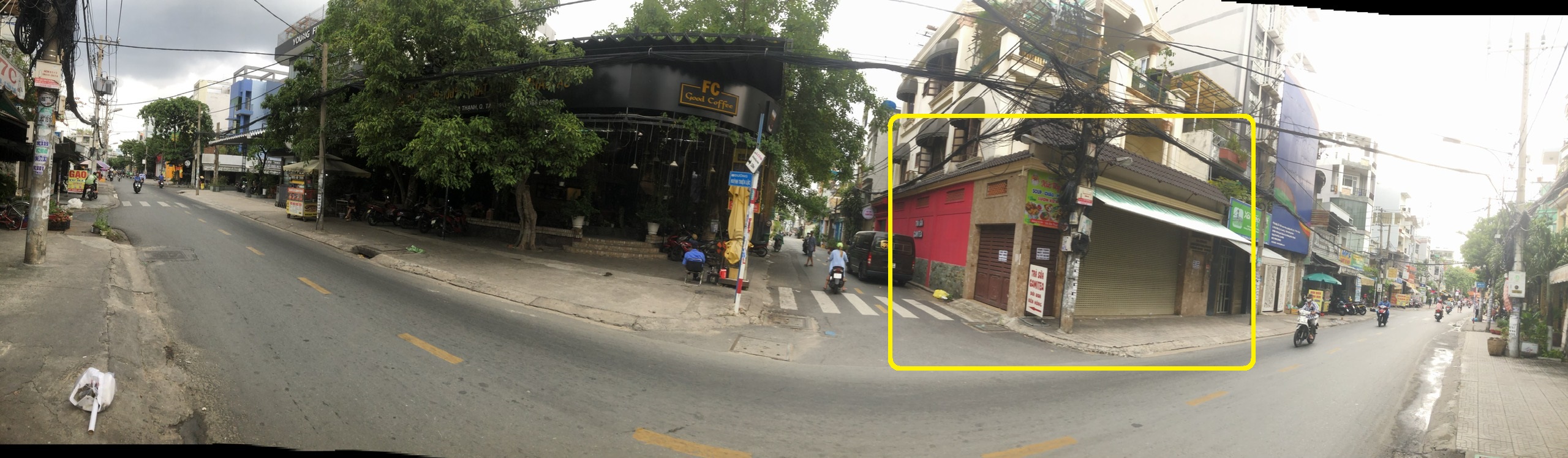 Cho thuê nhà GÓC 2 MTKD Huỳnh Thiện Lộc 72m2 - ngang 8M