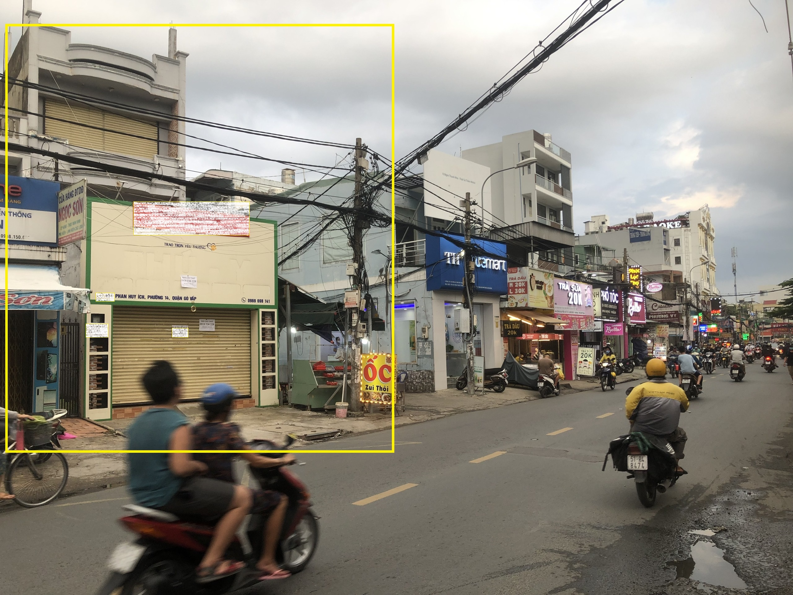 Cho thuê nhà GÓC 2 MẶT TIỀN Phan Huy Ích 125m2 - 3 TẦNG