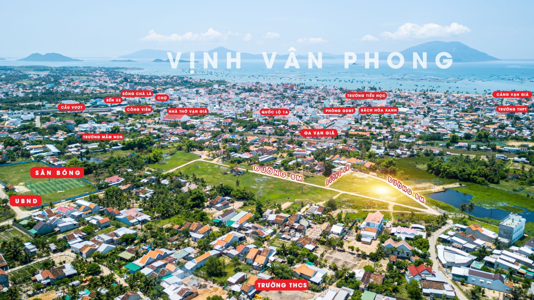 Hàng hiếm lô góc 225m2 ngay trung tâm Vịnh Vân Phóng giá rẻ chỉ 2 tỷ-full thổ cư 100%