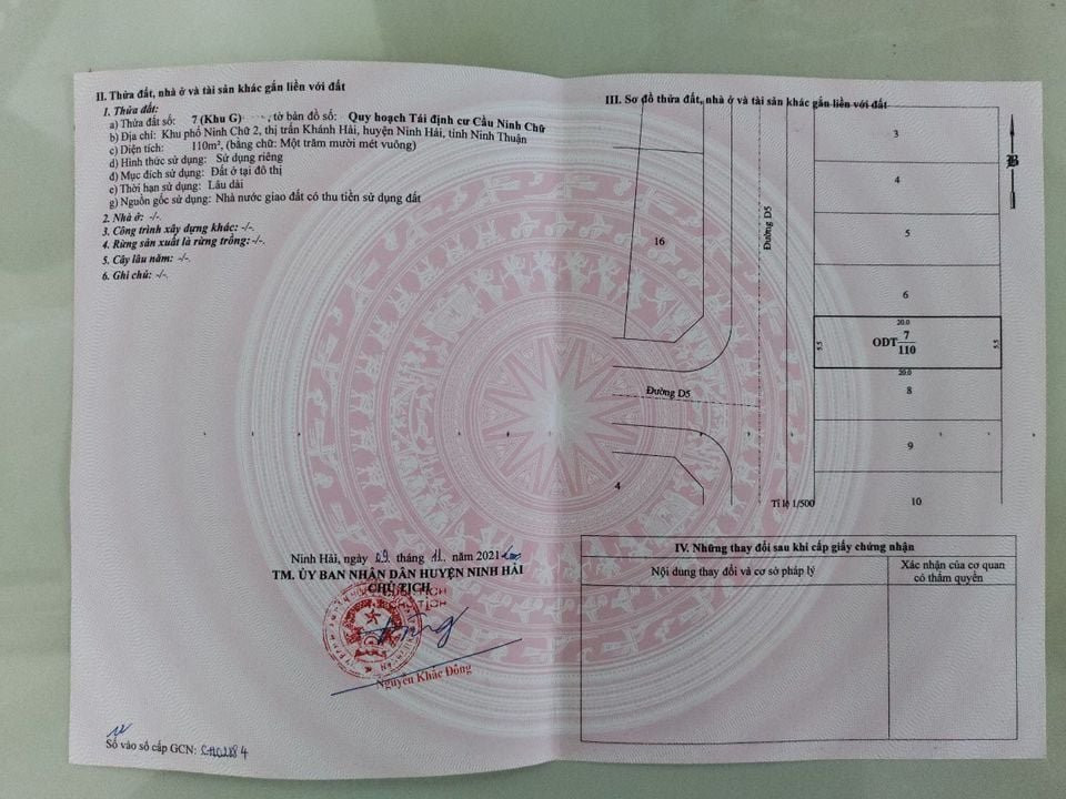 CHÍNH CHỦ CẦN BÁN ĐẤT KHU TÁI ĐỊNH CƯ CẦU NINH CHỮ