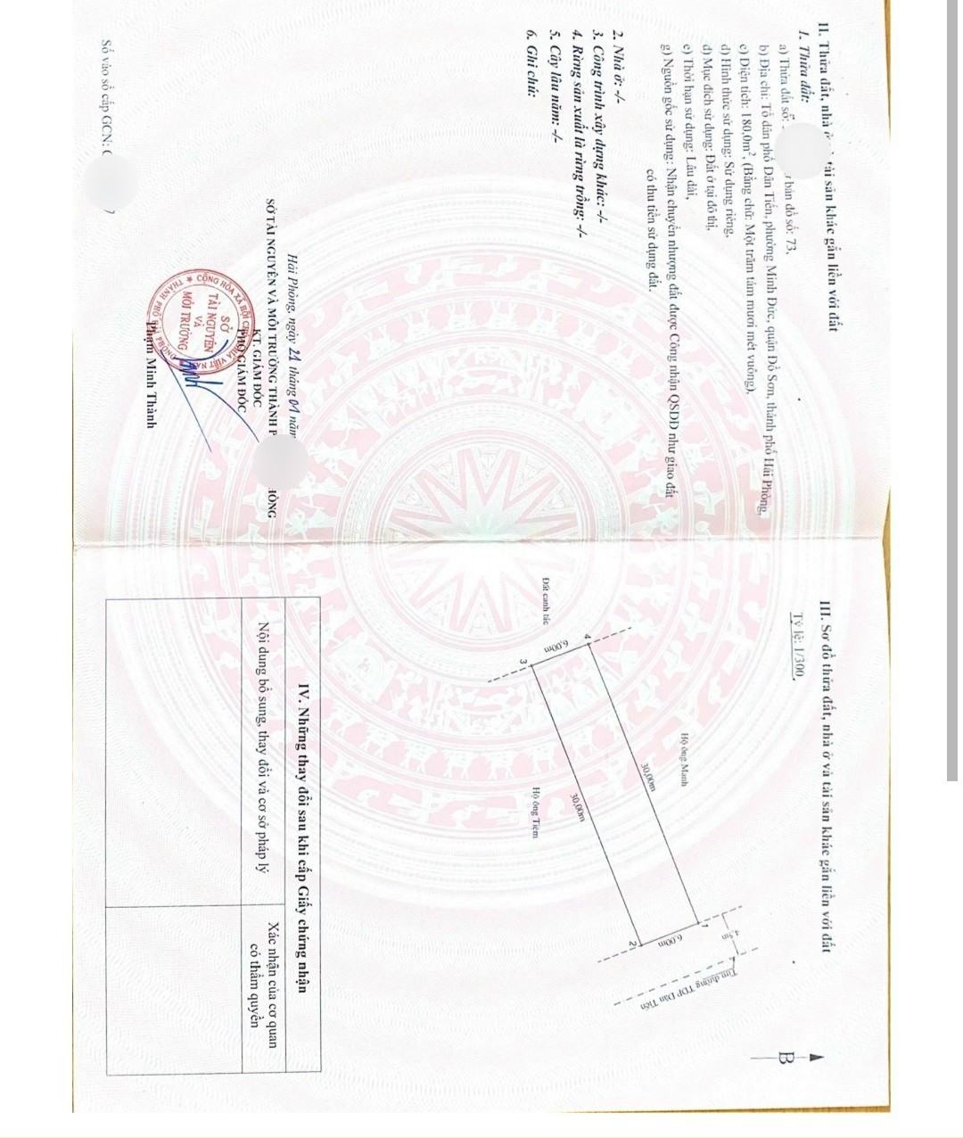 BĐ Bán lô đất biệt thự 180M ngang 6 chỉ 17 tr Minh Đức Đồ Sơn