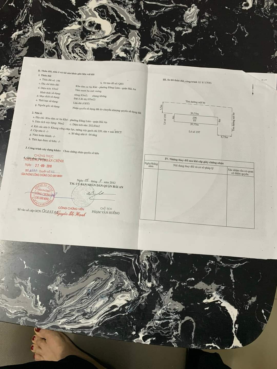 Bán nhà mặt đường khu 193 Văn Cao, 83m 5 tầng, đang cho thuê 28tr/m GIÁ 9.2 tỉ