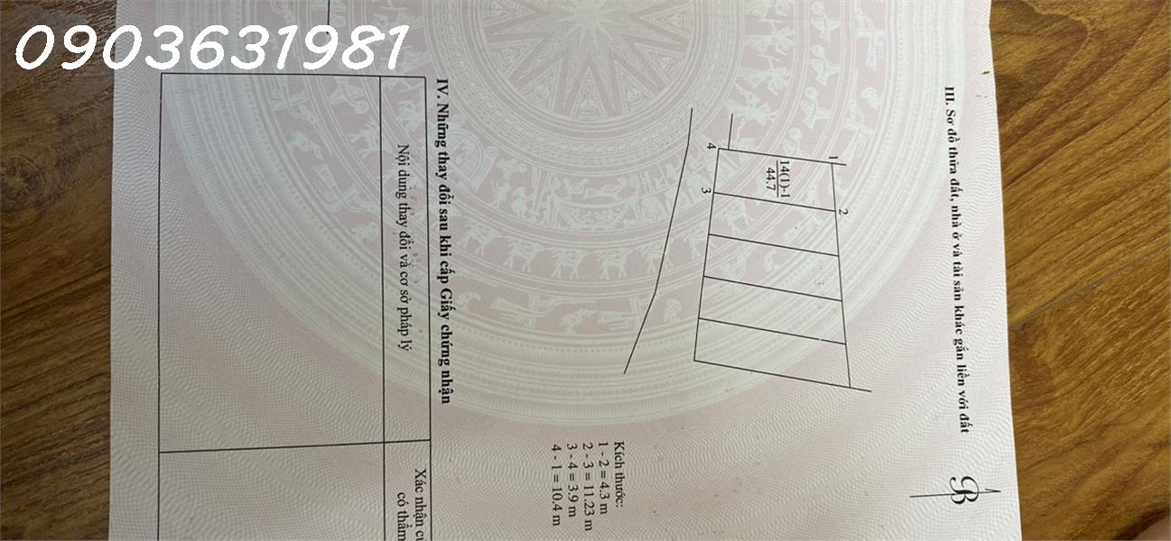 Chính chủ cần bán lô đất nền thôn Giang Cao, Bát Tràng