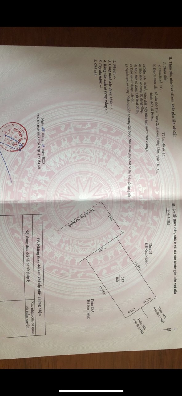 Bán đất 180m, ngang 9, đường 30m GIÁ 60 tr/m Thư Trung - Văn Cao