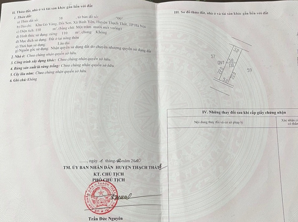 110M FULL 2 MẶT TIỀN, TIỀN HẬU 5M TRỤC CHÍNH LIÊN XÃ