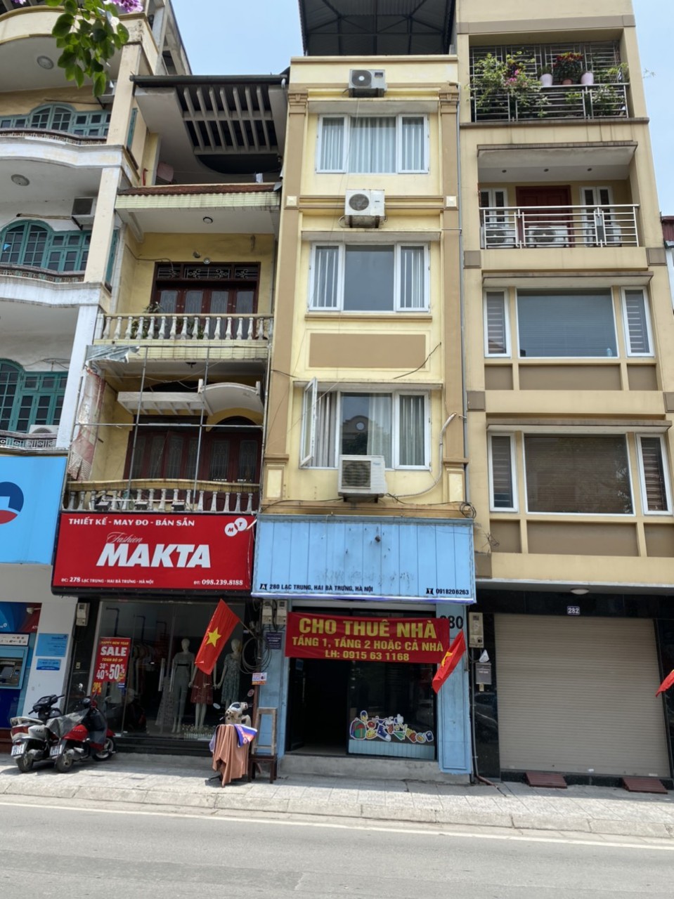 Cho thuê nhà mặt phố Lạc Trung_ Giá chỉ 14tr/tháng