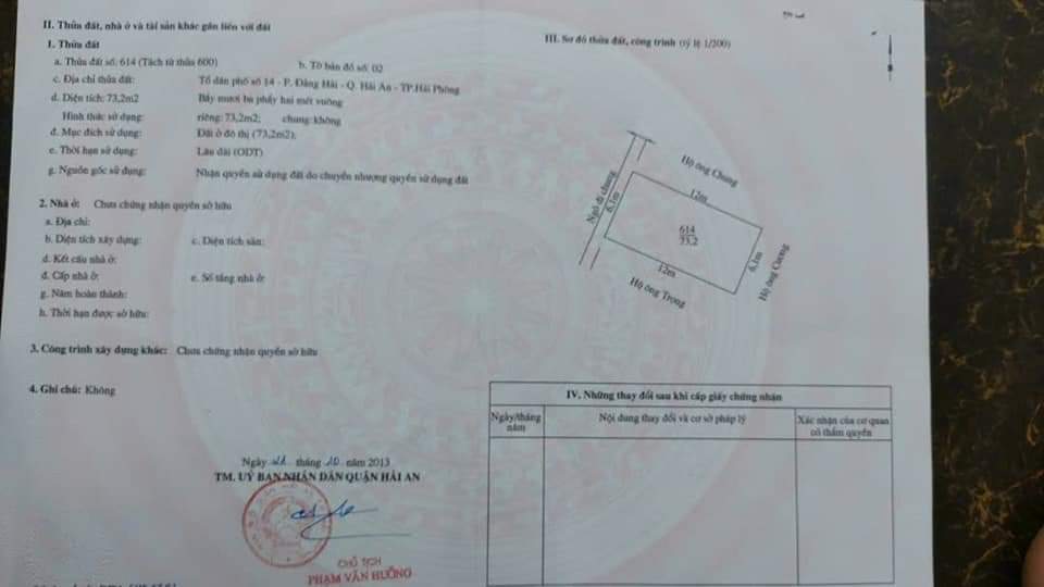 BN Bán nhà Lũng Hoa Đằng Hải 73 m 2 ngủ 1 tầng 1ty95