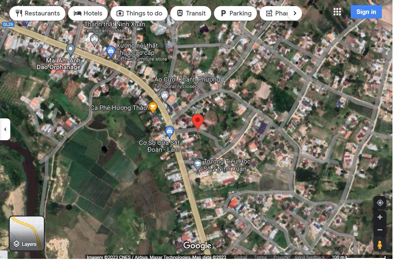 CHÍNH CHỦ CẦN BÁN LÔ ĐẤT VỊ TRÍ TẠI TÂN MỸ, XÃ NINH XUÂN , THỊ XÃ NINH HÒA, TỈNH KHÁNH HÒA ,CÁCH QL 26 CHỈ 50M