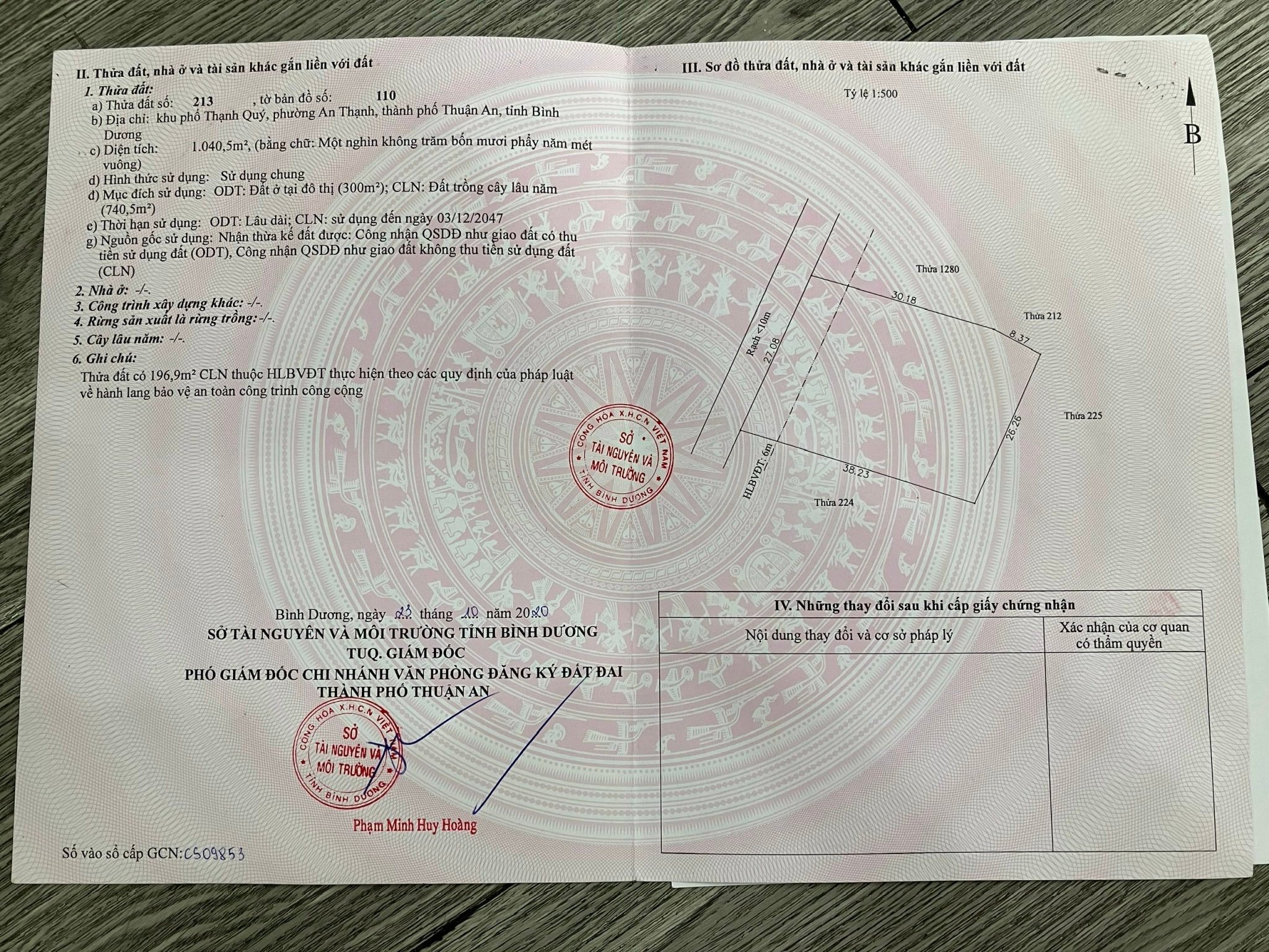 *CẦN BÁN LÔ ĐẤT PHƯỜNG AN THẠNH THÀNH PHỐ THUẬN AN TỈNH BÌNH DƯƠNG