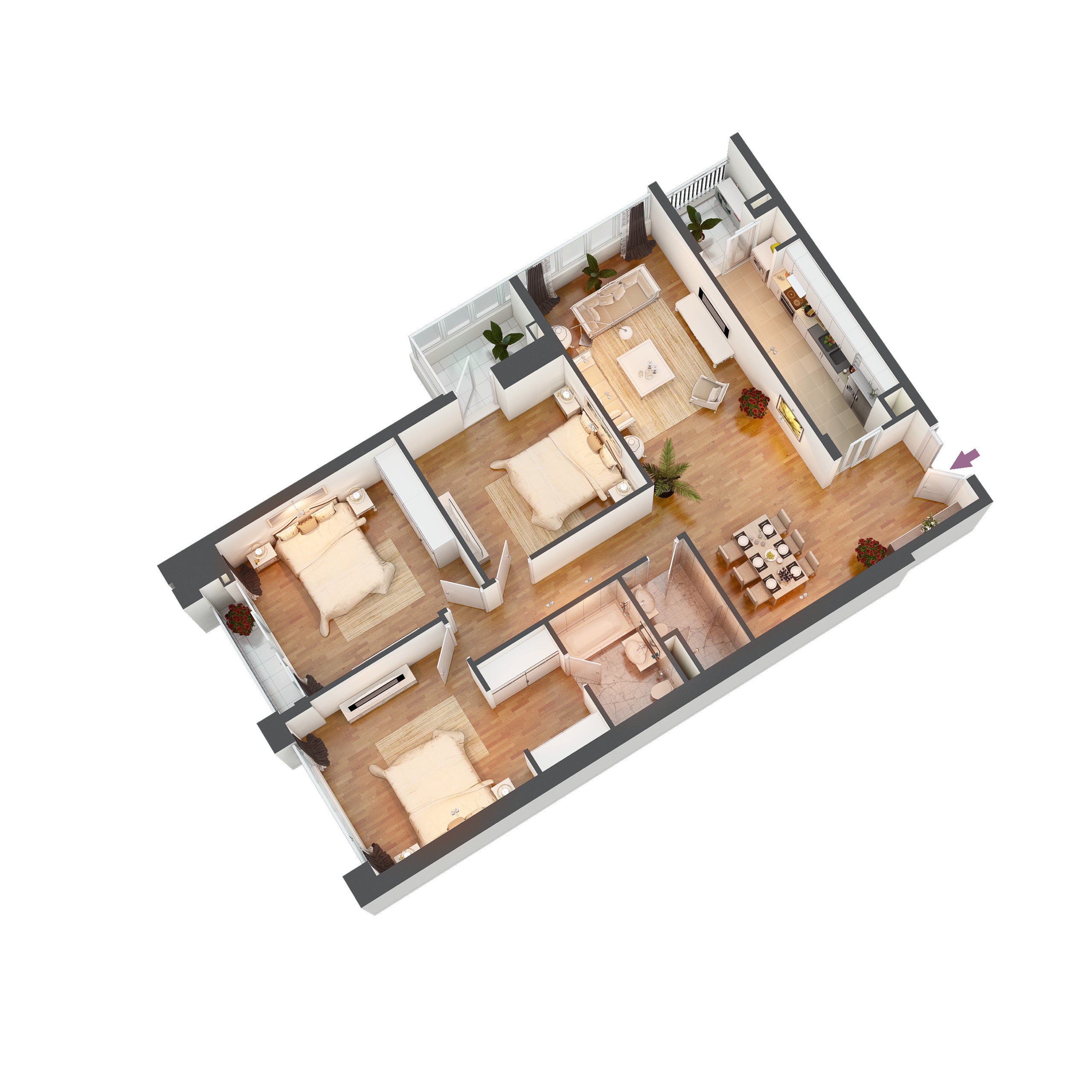 Bán căn Góc 3PN tầng trung đẹp, tòa A Hồ Gươm Plaza: trả trước 30% kí HĐ, nhận nhà.