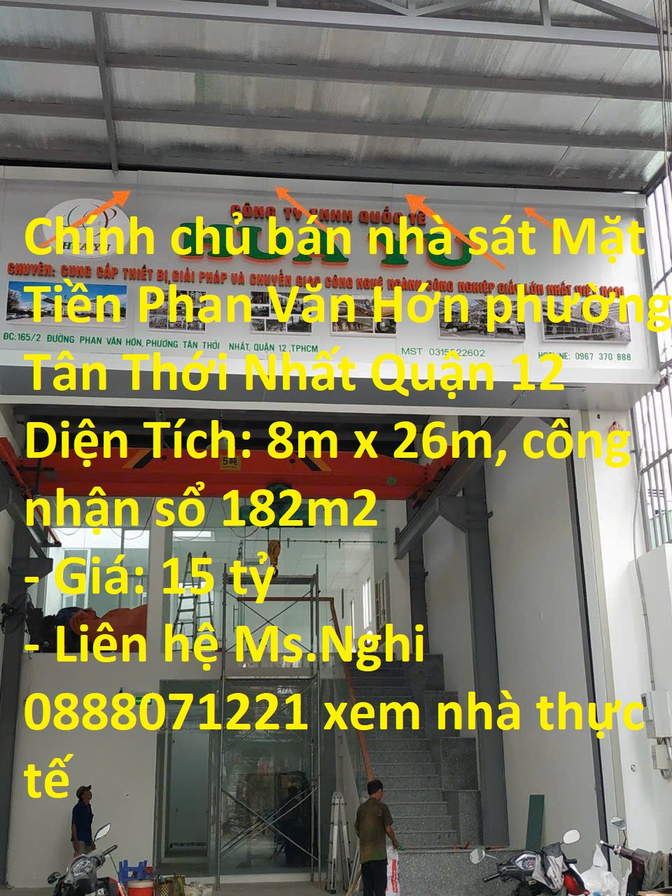 Chính chủ bán nhà sát Mặt Tiền Phan Văn Hớn phường Tân Thới Nhất Quận 12