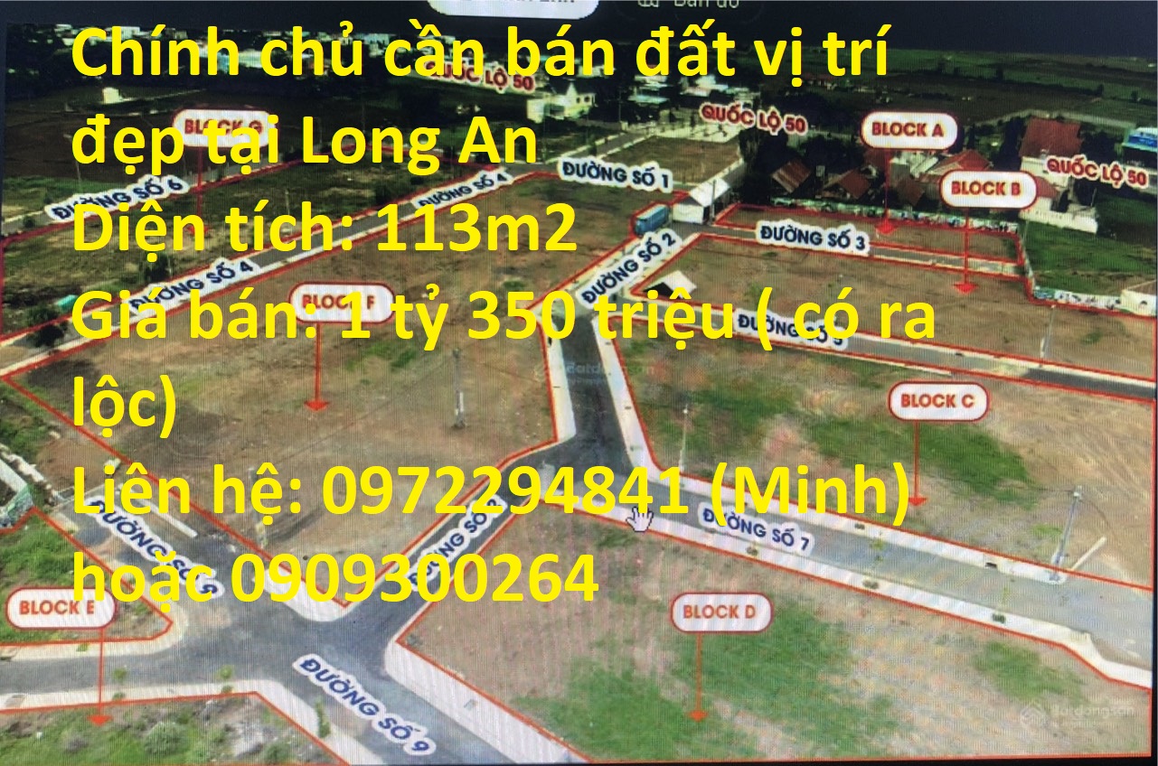 Chính chủ cần bán đất Xã Tân Lân, Huyện Cần Đước, Tỉnh Long An