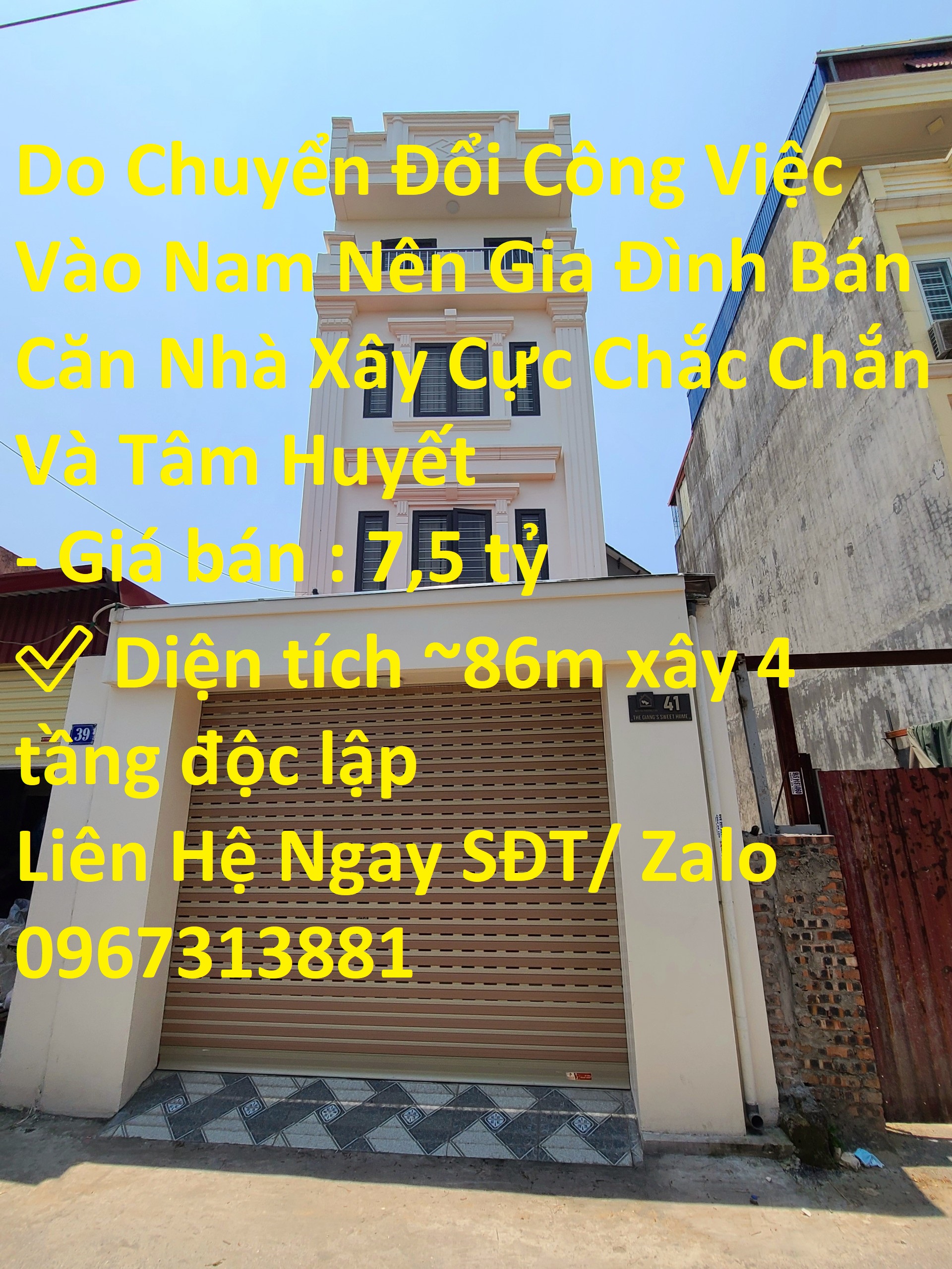 Cần Bán Căn Nhà Xây Cực Chắc Chắn Và Tâm Huyết