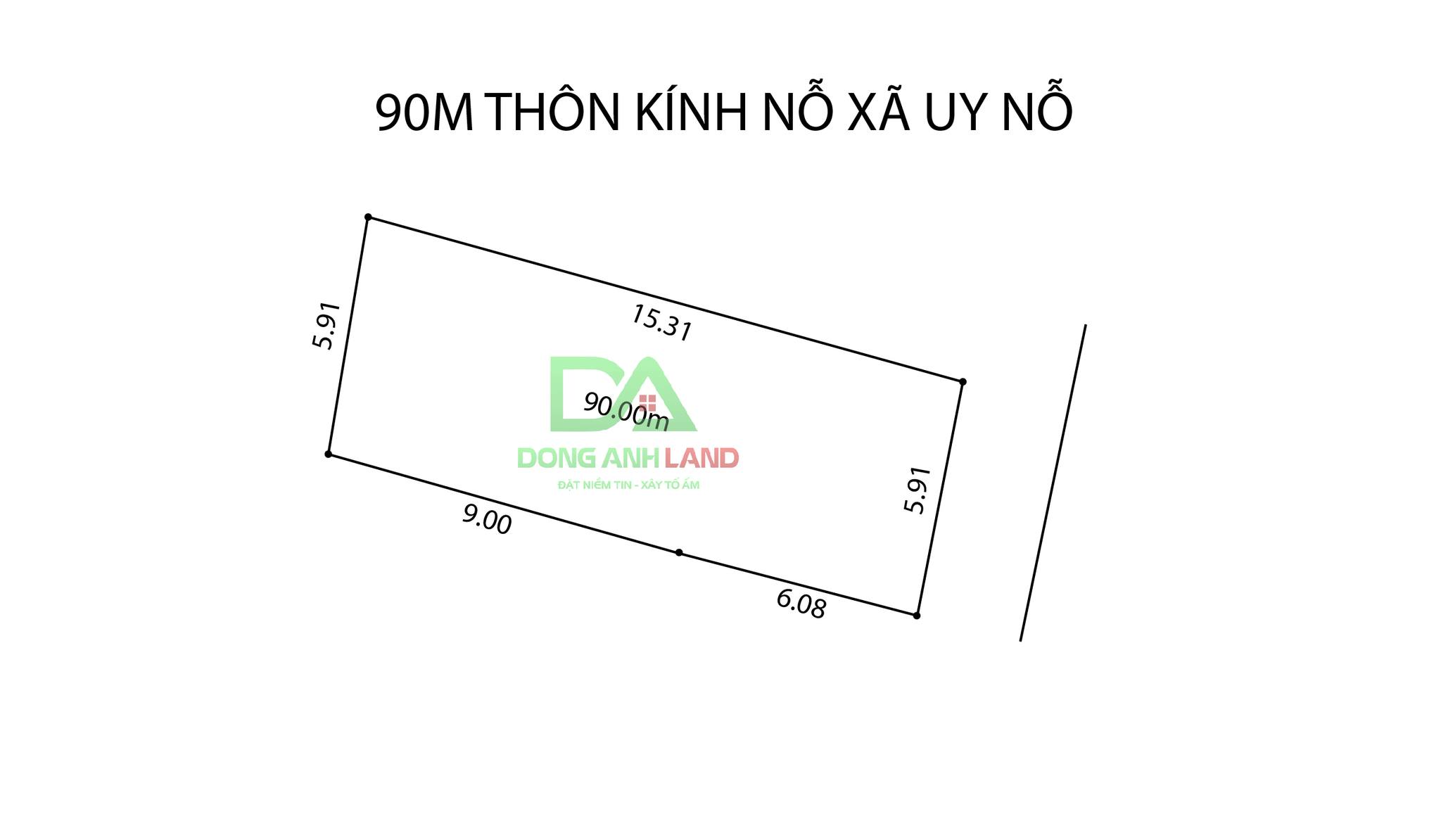 Bán đất Kính Nỗ Uy Nỗ giá 2x. 90m mặt tiền gần 6m