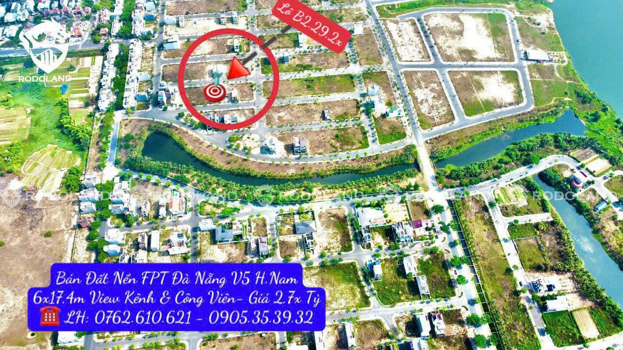 Bán đất FPT City Đà Nẵng - Đối diện Kênh Sinh thái - Giá tốt
