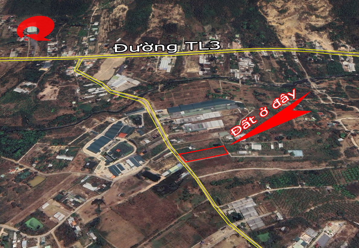 Bán đất Phước Đồng Nha Trang gần đường TL3 DT 2730m2 giá 8 tỷ đã xây xong nhà vườn