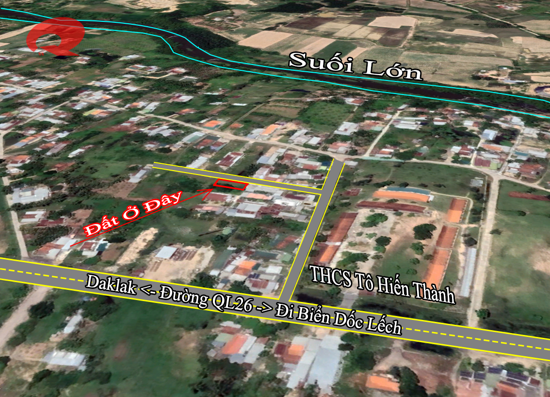 Bán đất trung tâm Dục Mỹ, Ninh Hoà gần đường QL26