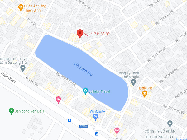Ngõ 217 Bồ Đề là một ngõ nông cụt với vị trí gần hồ Lâm Du ban-nha-ngo-217-bo-de-long-bien-1