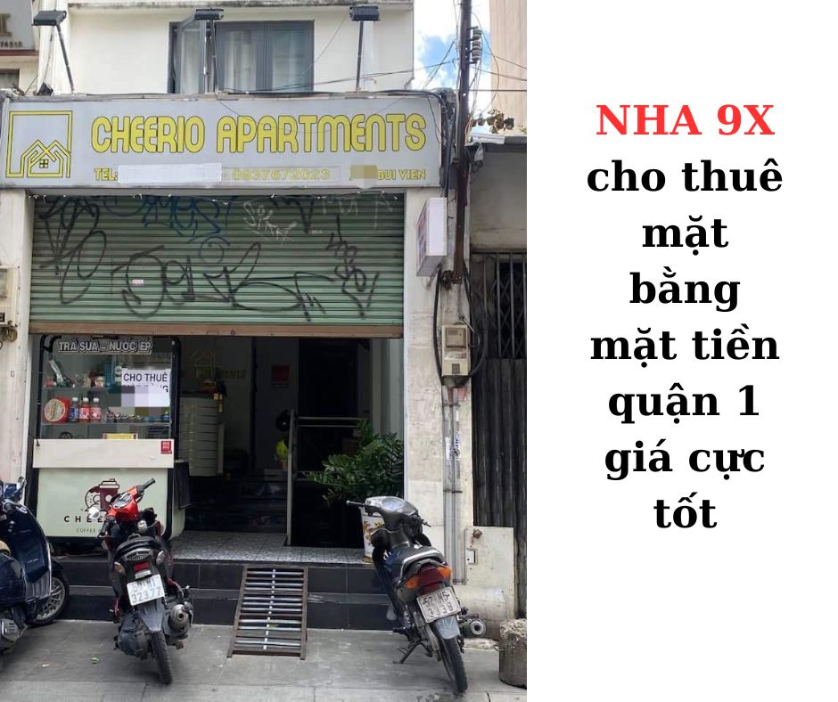 NHA 9X cho thuê mặt bằng kinh doanh mặt tiền quận 1