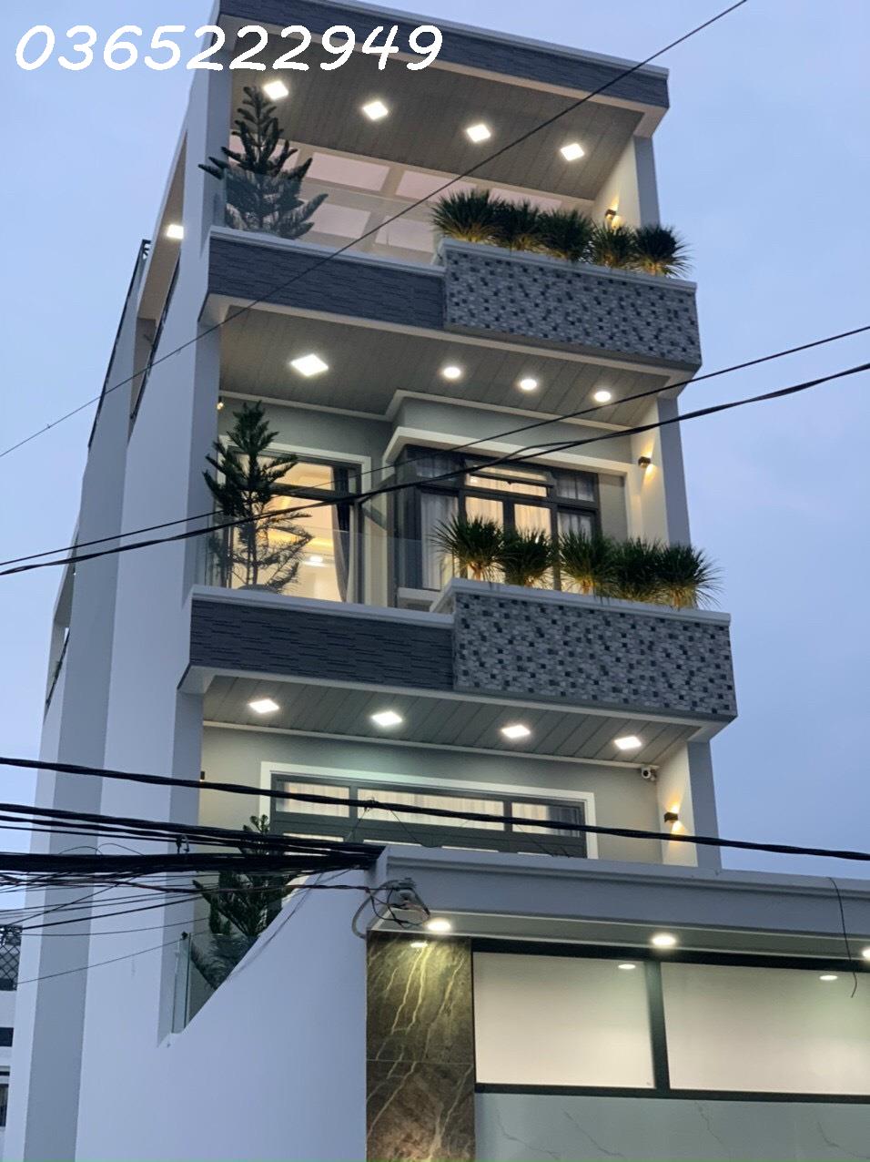 Bán nhà mới 3 lầu mặt tiền hẻm xe tải 2552 Huỳnh Tấn Phát, Nhà Bè.