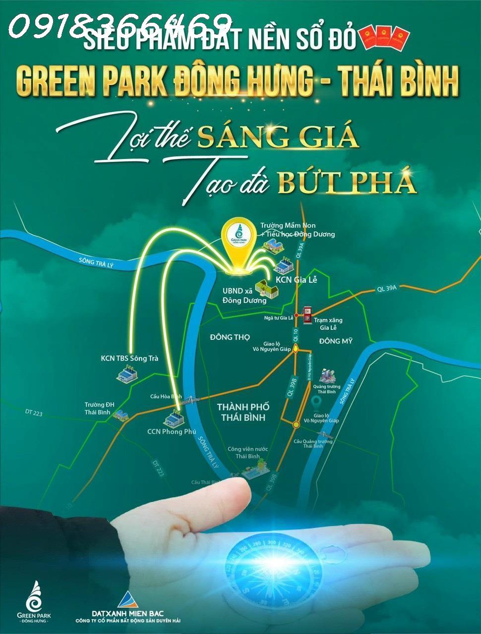 5.9 tr/m2 cần bán 2 lô đất Đông Hưng, Thái Bình dt của 2 lô là 331 m2 tổng là 1,838,440,000 đ, cách ngã tư Gia Lễ 2km