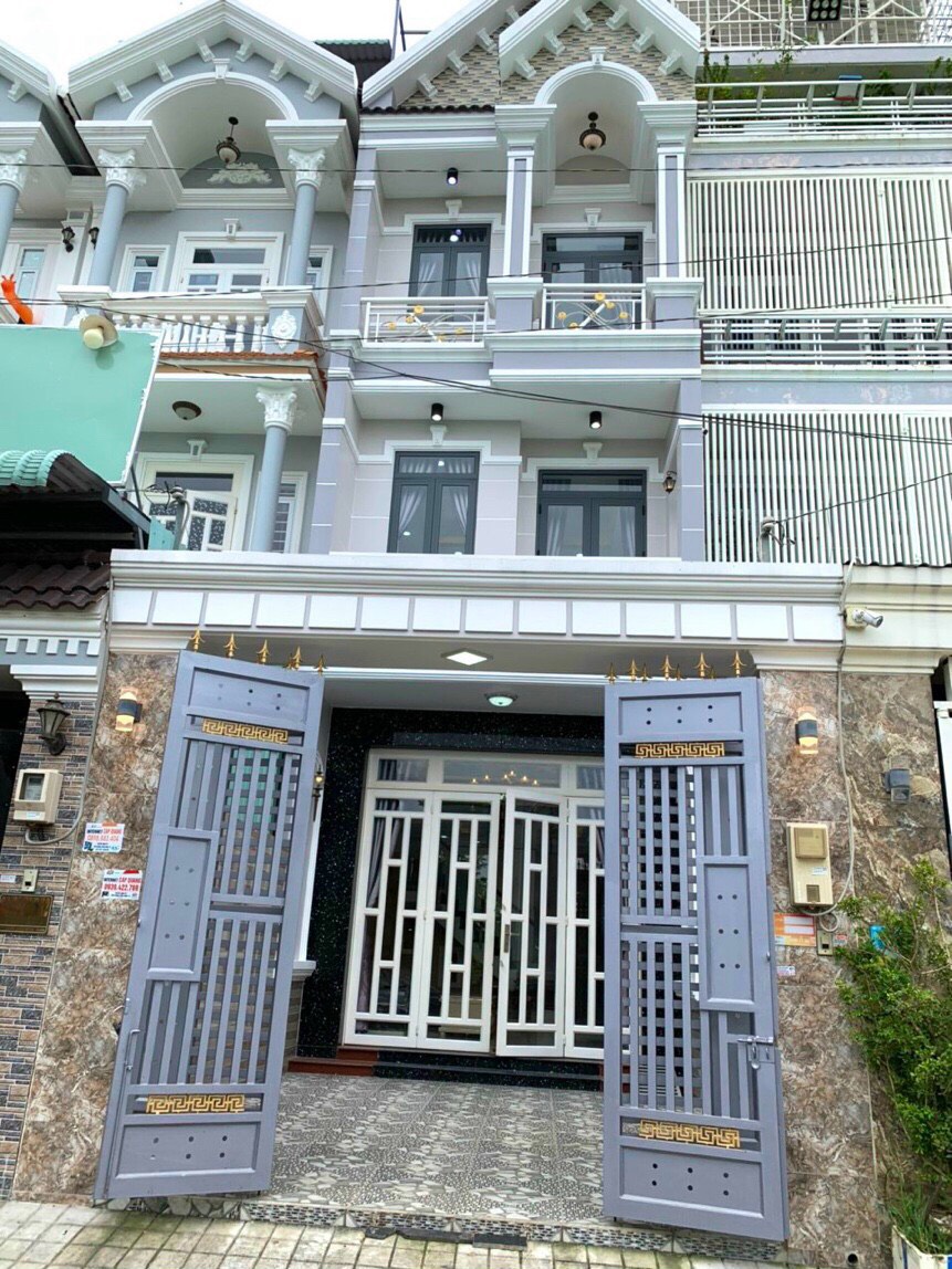 Cho thuê nhà 4 tầng, Mặt tiền hẻm xe hơi- Khu dân cư Sài Gòn Mới, Nhà Bè